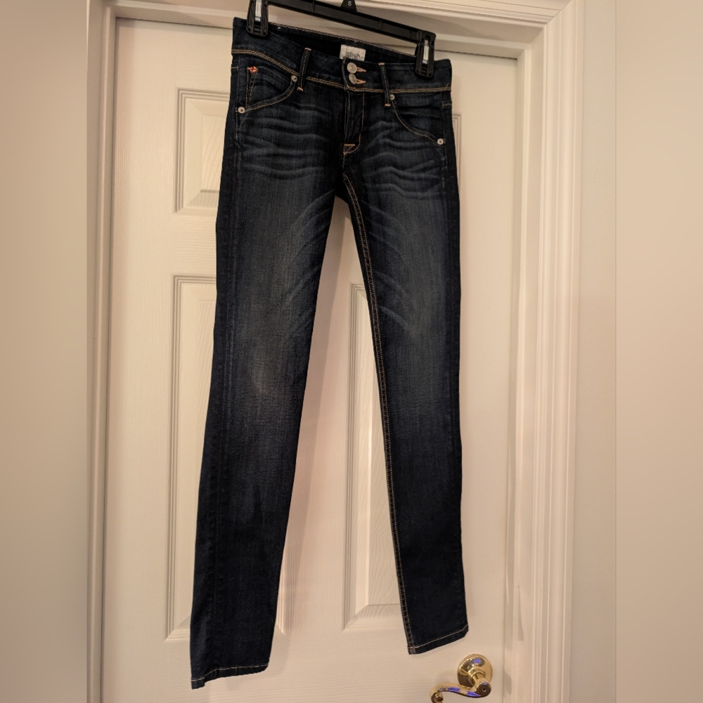 Hudson Jeans Women's Dark Indigo Skinny Jeans - Picture 2 of 10